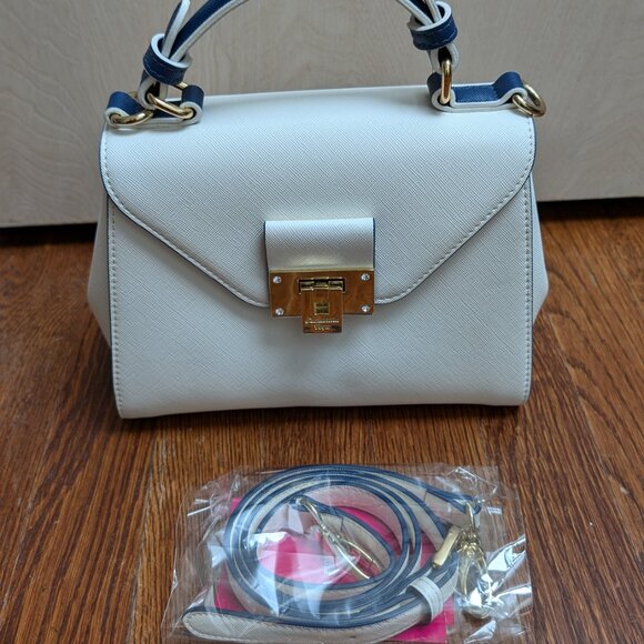 Samantha Vega - Shoulder, Crossbody, Handle Bag - Navy x white - Good Condition - Picture 2 of 16